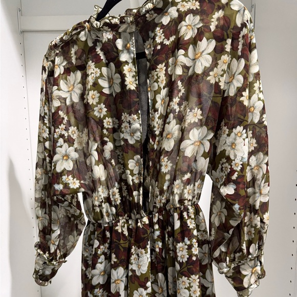 RUFFLED PRINT JUMPSUIT - Picture 3 of 3